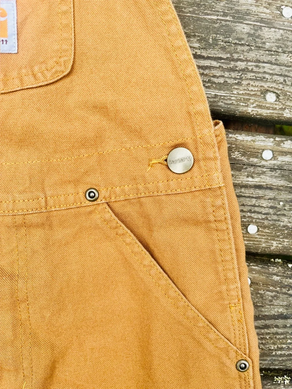 Carhartt Kid's Washed Duck Bib Overalls